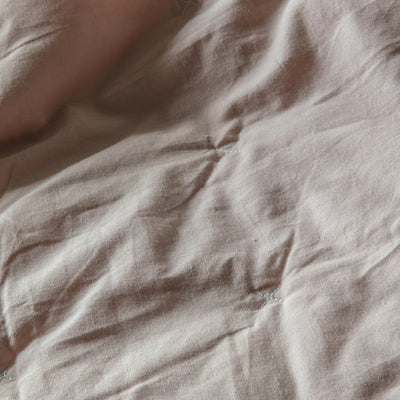Bodhi Sleeping Boswin Stitch Bedspread White Blush House of Isabella UK