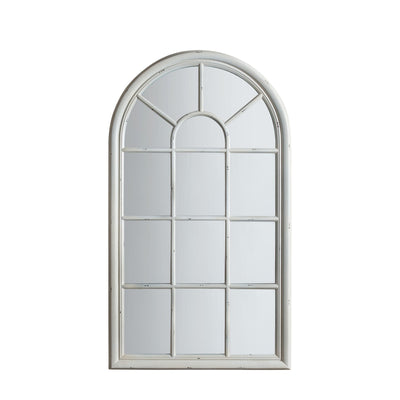 Bodhi Sleeping Carbis Feature Window Mirror White 55'' x 31.5'' House of Isabella UK