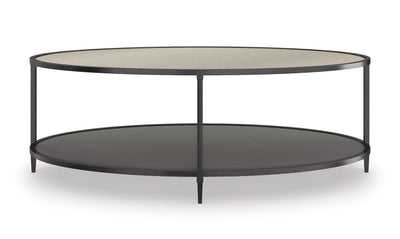 Caracole Living Caracole Smoulder Oval Coffee Table House of Isabella UK