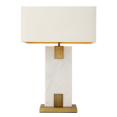 RV Astley Lighting Nahanni White Marble Table Lamp House of Isabella UK