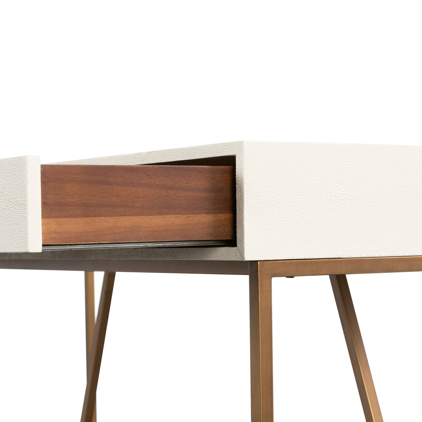 DI Designs Living Hampton Desk - Ivory Shagreen House of Isabella UK