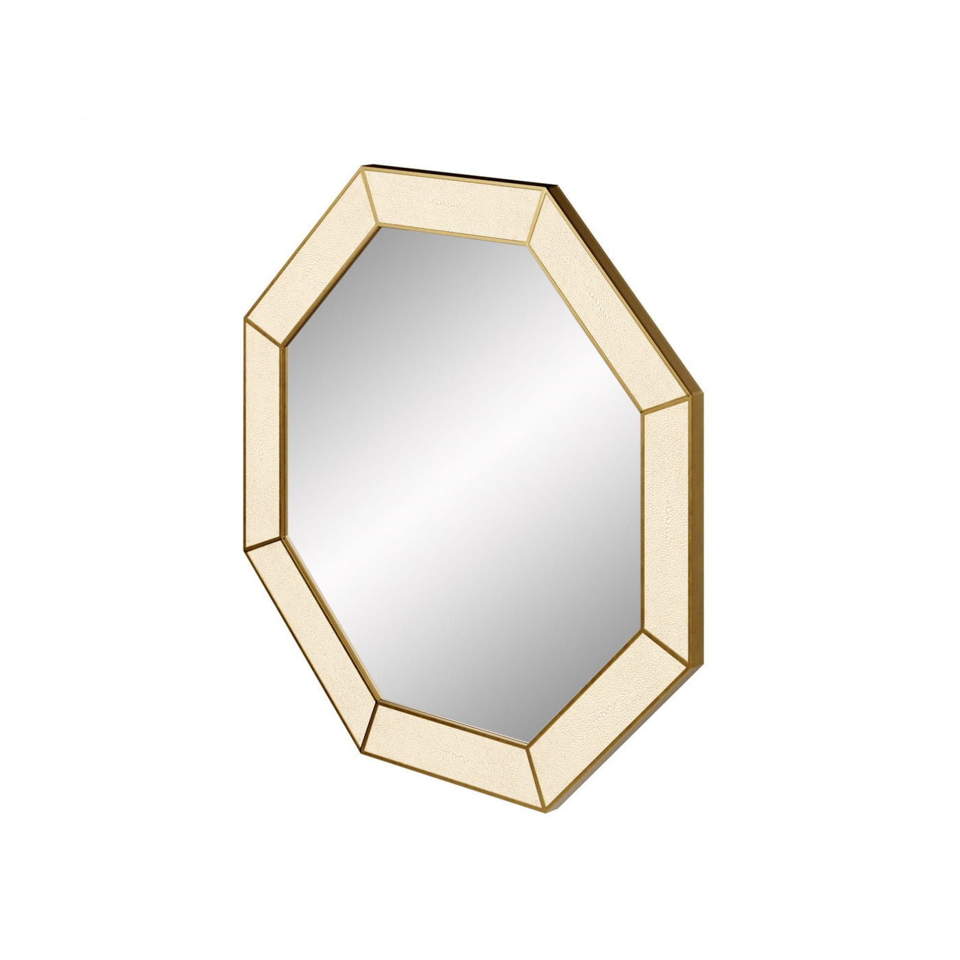 DI Designs Mirrors Hampton Mirror, Octagon - Ivory Shagreen | OUTLET House of Isabella UK