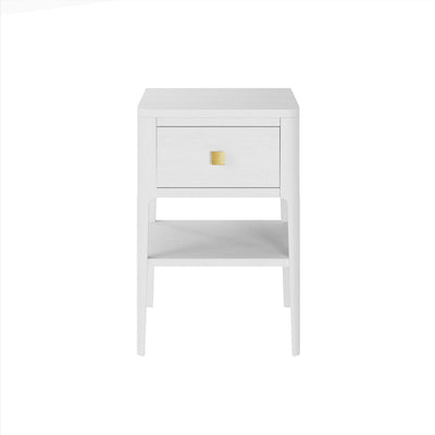 DI Designs Sleeping Abberley Bedside - White - 1 Drawer House of Isabella UK