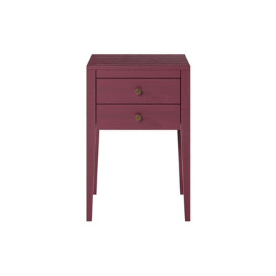 DI Designs Sleeping Radford Bedside - Red - 2 Drawers House of Isabella UK