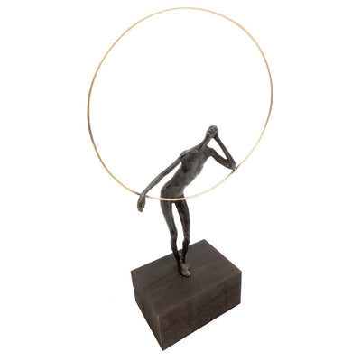 Eccotrading Design London Accessories Bronze Figure With Gold Ring House of Isabella UK