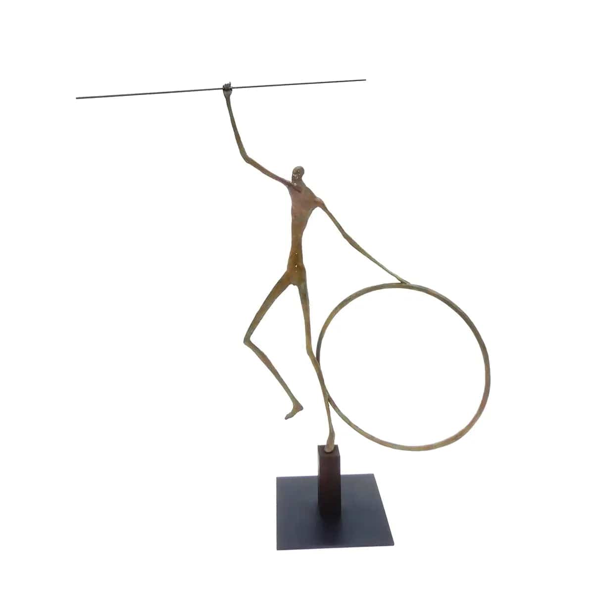 Eccotrading Design London Accessories Bronze Figure with Hoop House of Isabella UK