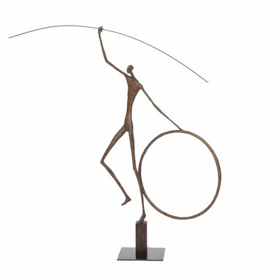 Eccotrading Design London Accessories Bronze Figure with Hoop House of Isabella UK