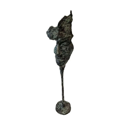 Eccotrading Design London Accessories Bronze Head Repose Sculpture Verdigris House of Isabella UK