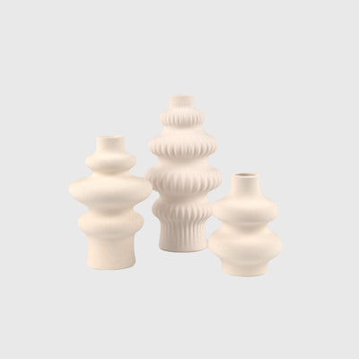 Eccotrading Design London Accessories Ceramic Set of 3 Vases House of Isabella UK