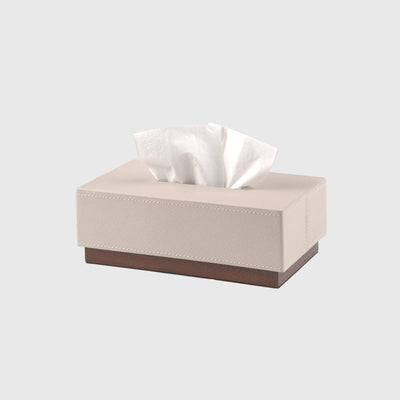 Eccotrading Design London Accessories Classic Tissue Box Pumice Leather House of Isabella UK