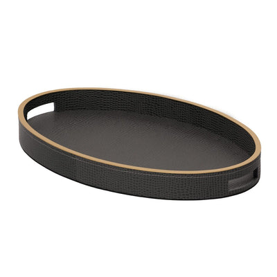 Eccotrading Design London Accessories Paragon Oval Tray Komodo Leather House of Isabella UK