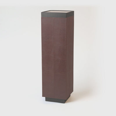 Eccotrading Design London Accessories Paragon Pedestal Burgundy Leather House of Isabella UK