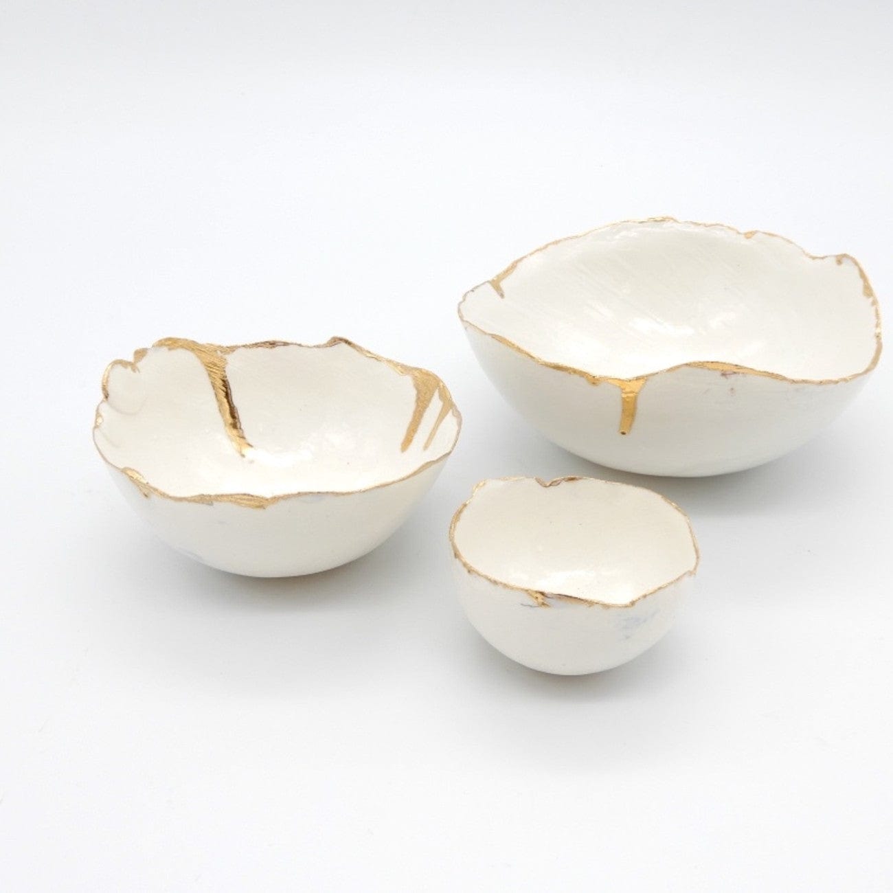 Eccotrading Design London Accessories Porcelain Eggshell Bowls Cream House of Isabella UK