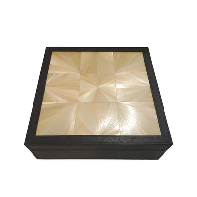 Eccotrading Design London Accessories Straw Box Natural Marquetry House of Isabella UK