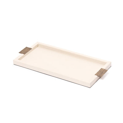 Eccotrading Design London Accessories Wode Tray Rectangle Pumice Leather House of Isabella UK