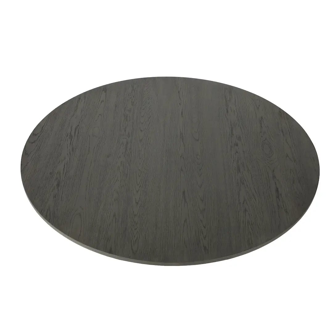 Eccotrading Design London Dining Astor Round Dining Table Midnight Oak 120cm House of Isabella UK