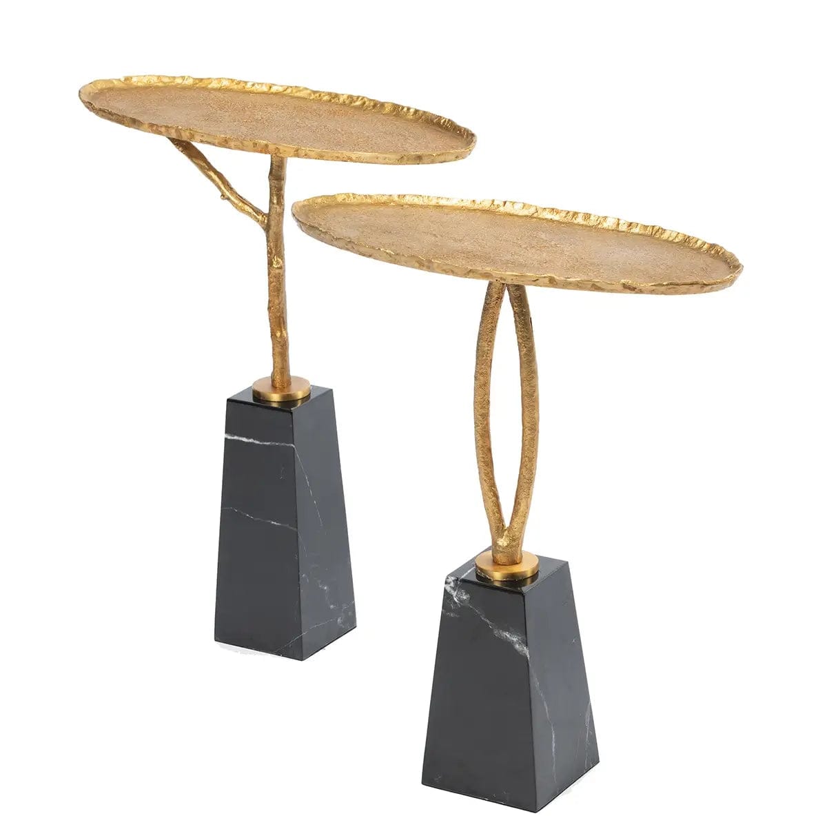 Eccotrading Design London Dining Cocktail Table O Bronze D'Oro and Marble House of Isabella UK