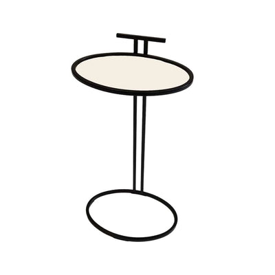 Eccotrading Design London Dining Cocktail Table Oval Pumice Leather House of Isabella UK