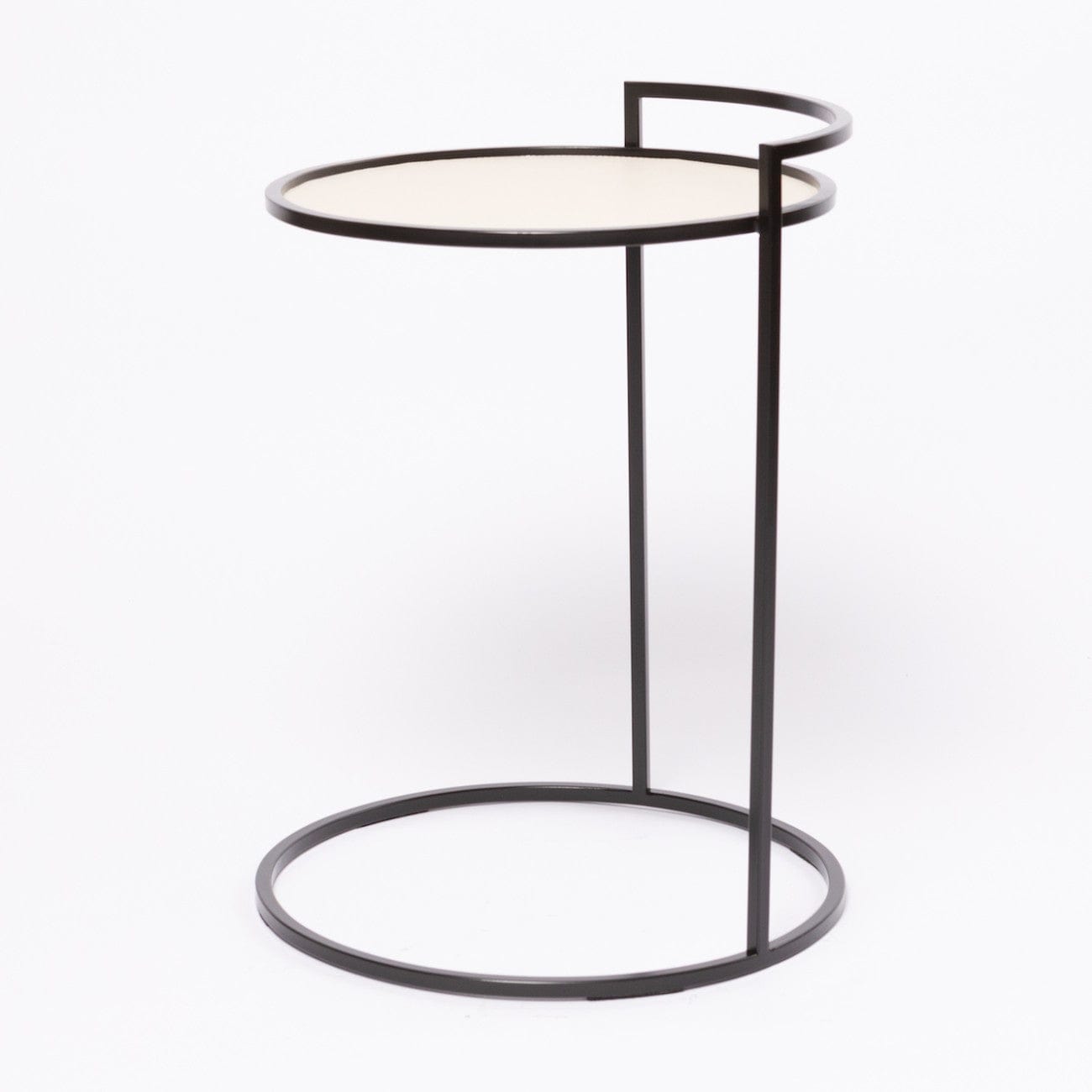 Eccotrading Design London Dining Cocktail Table Round Pumice Leather House of Isabella UK
