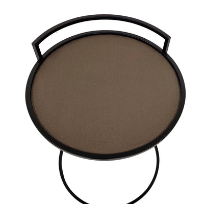 Eccotrading Design London Dining Cocktail Table Round Valen Leather House of Isabella UK