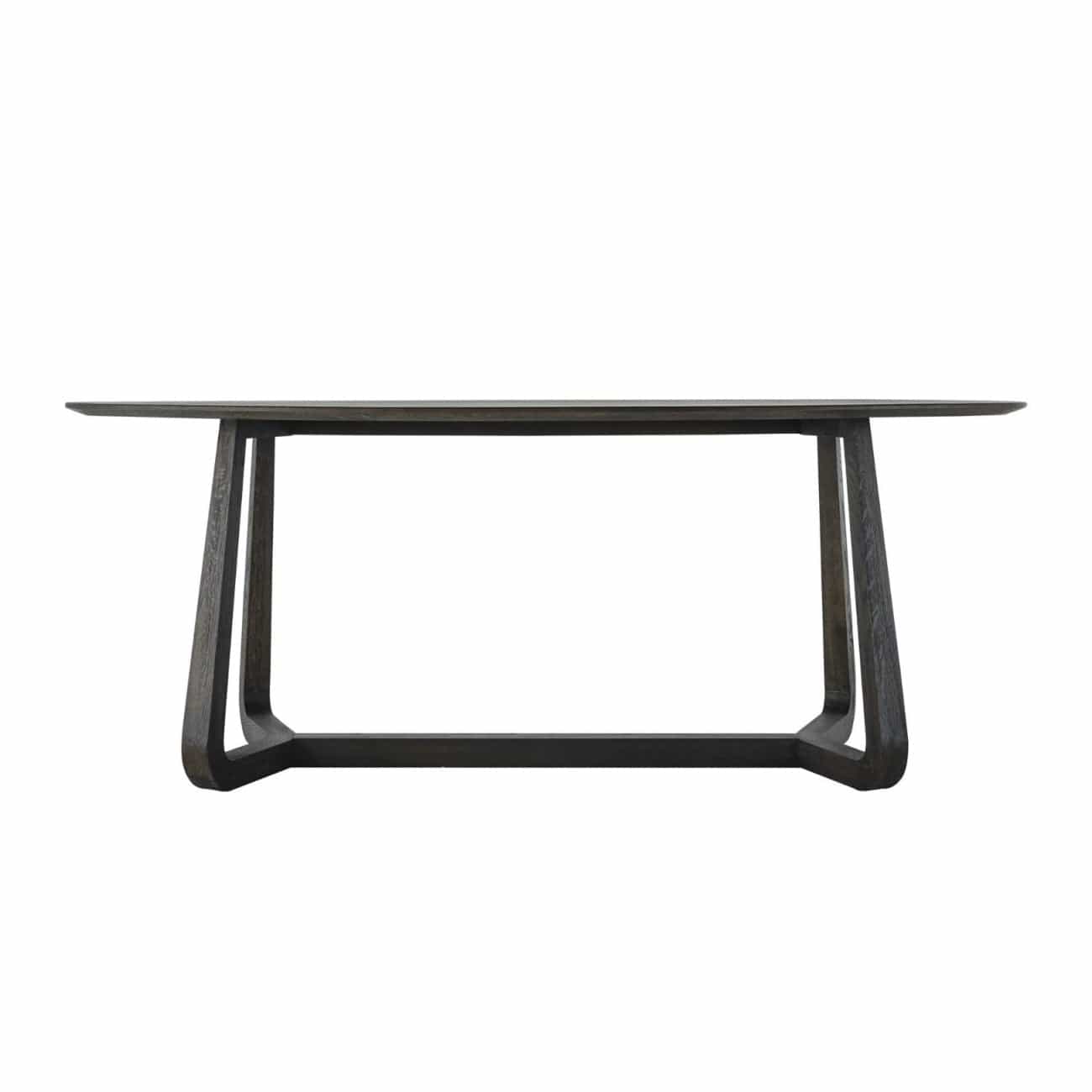 Eccotrading Design London Dining Renmin Oval Dining Table Carbon Oak 200cm House of Isabella UK