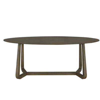Eccotrading Design London Dining Renmin Oval Dining Table Grey Oak 200cm House of Isabella UK