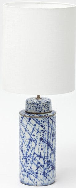 Eccotrading Design London Lighting Speckle Ceramic Lamp Blue House of Isabella UK