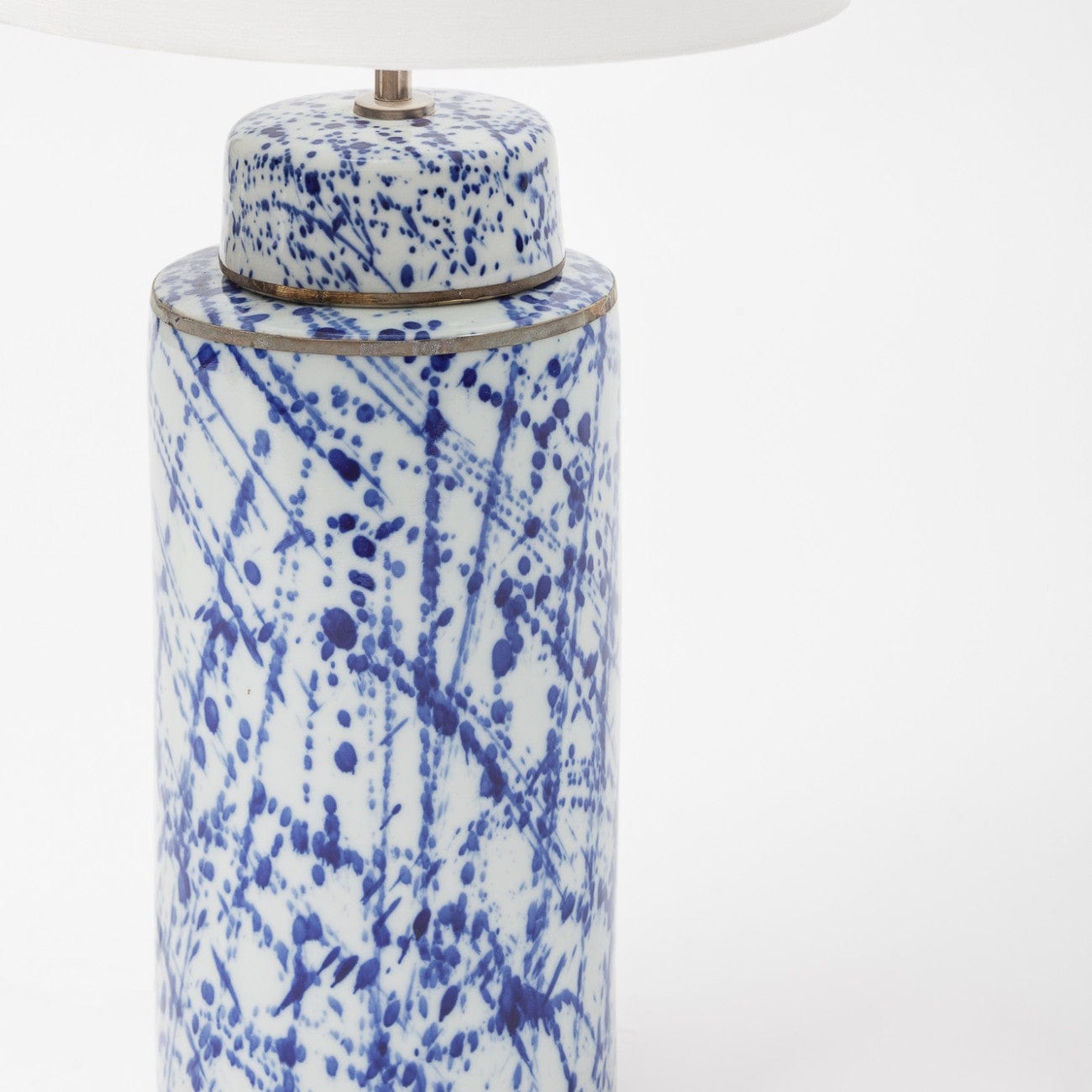 Eccotrading Design London Lighting Speckle Ceramic Lamp Blue House of Isabella UK