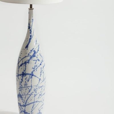Eccotrading Design London Lighting Splash Ceramic Lamp Blue House of Isabella UK