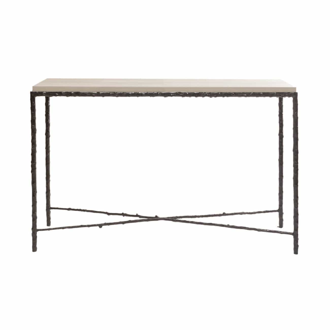 Eccotrading Design London Living Arun Console Bronze French Grey Leather House of Isabella UK