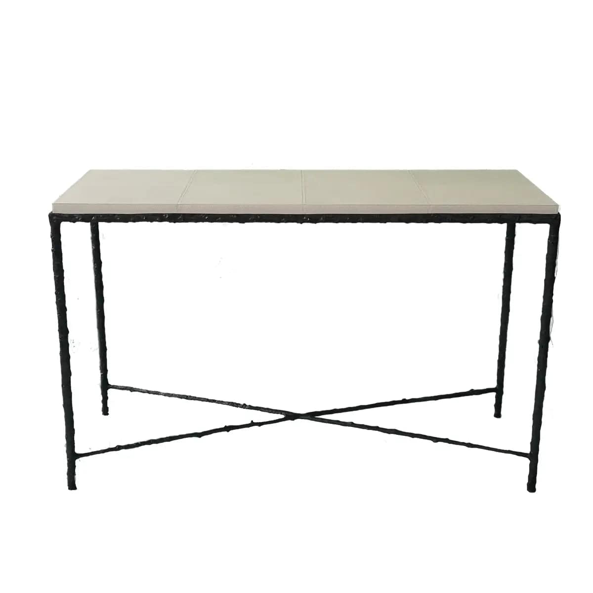 Eccotrading Design London Living Arun Console Bronze Nera Pumice Leather House of Isabella UK
