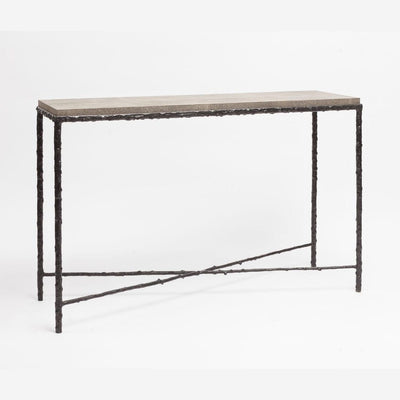 Eccotrading Design London Living Arun Console Bronze Shimmer Shagreen Leather House of Isabella UK