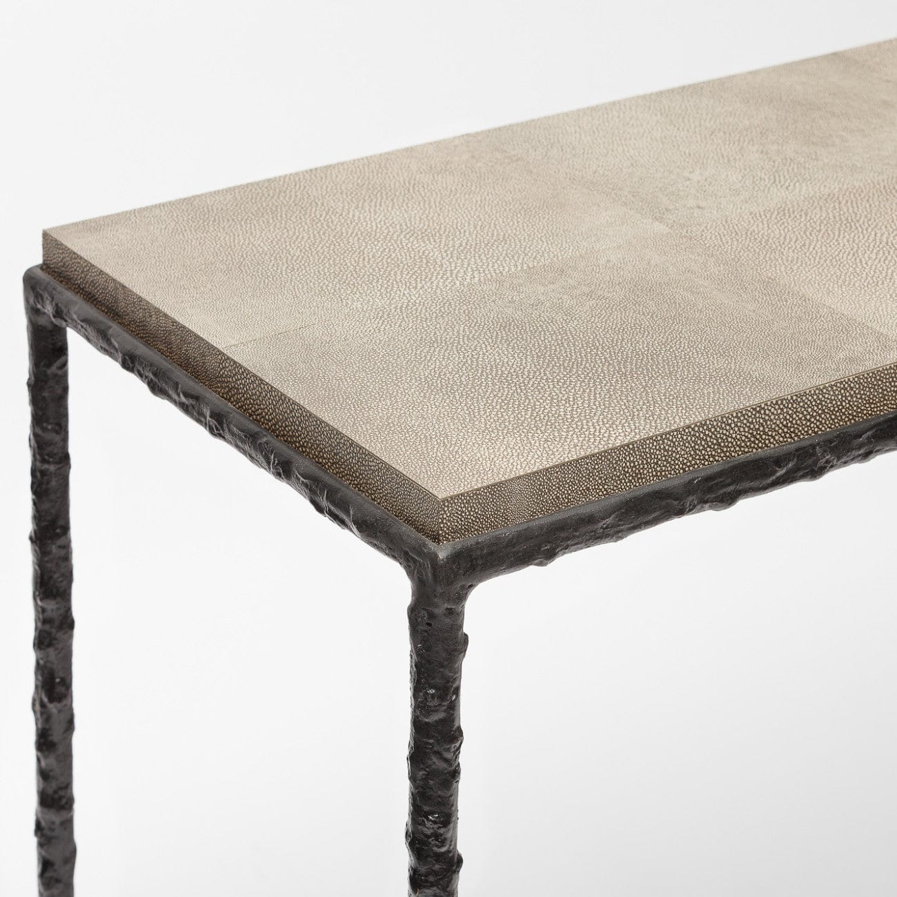 Eccotrading Design London Living Arun Console Bronze Shimmer Shagreen Leather House of Isabella UK