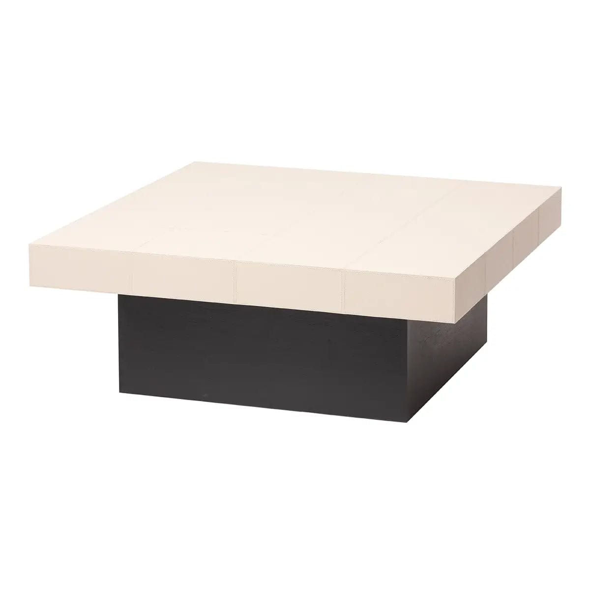 Eccotrading Design London Living Cube Coffee Table Pumice Leather House of Isabella UK