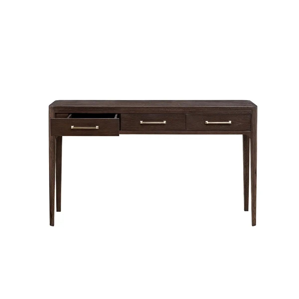 Eccotrading Design London Living Hudson 3 drawer console brushed brown oak House of Isabella UK