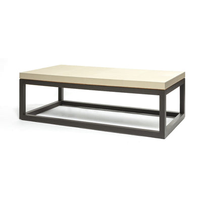 Eccotrading Design London Living Linea D'Oro Coffee Table French Grey Leather House of Isabella UK
