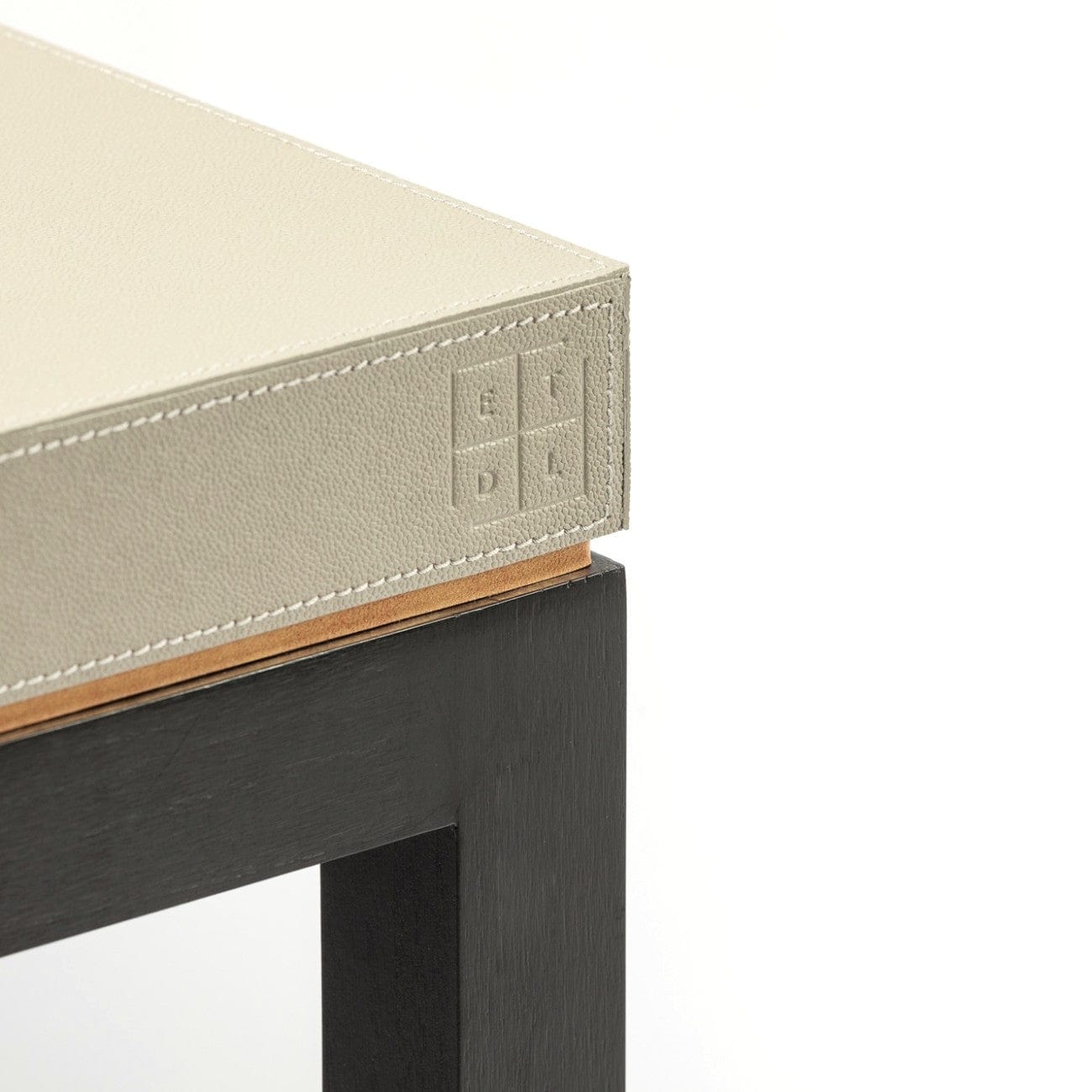 Eccotrading Design London Living Linea D'Oro Console French Grey Leather House of Isabella UK