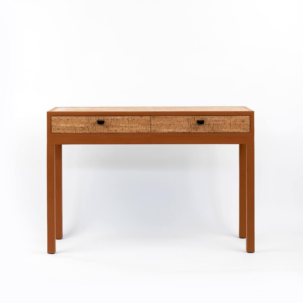 Eccotrading Design London Living Ralf Console Leather and Cork House of Isabella UK