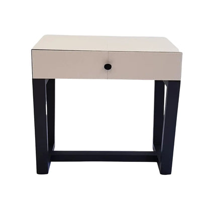 Eccotrading Design London Living Slim Jim Side Table Pumice Leather 60cm House of Isabella UK