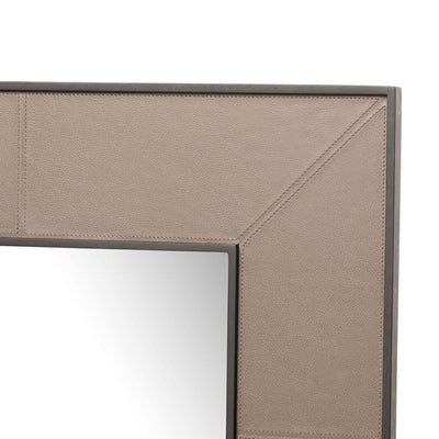 Eccotrading Design London Mirrors Rectangle Mirror Putty Leather House of Isabella UK