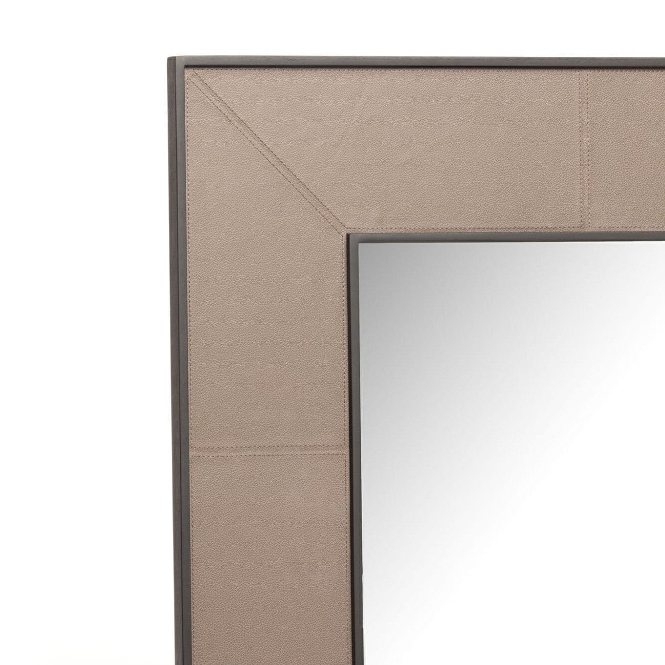 Eccotrading Design London Mirrors Rectangle Mirror Putty Leather House of Isabella UK