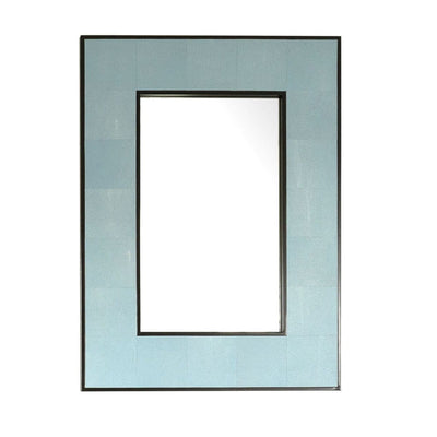 Eccotrading Design London Mirrors Rectangle Mirror Shagreen Blue Leather House of Isabella UK