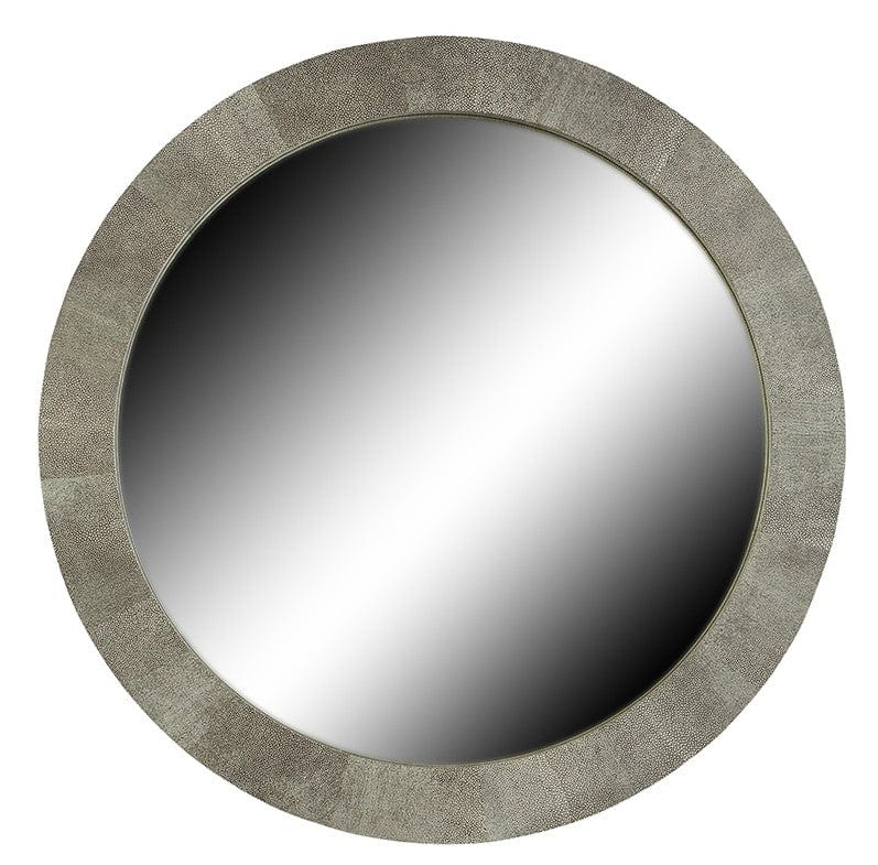 Eccotrading Design London Mirrors Round Mirror Shagreen Leather House of Isabella UK