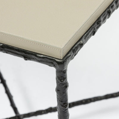 Eccotrading Design London Sleeping Arun Table Bronze French Grey Leather House of Isabella UK
