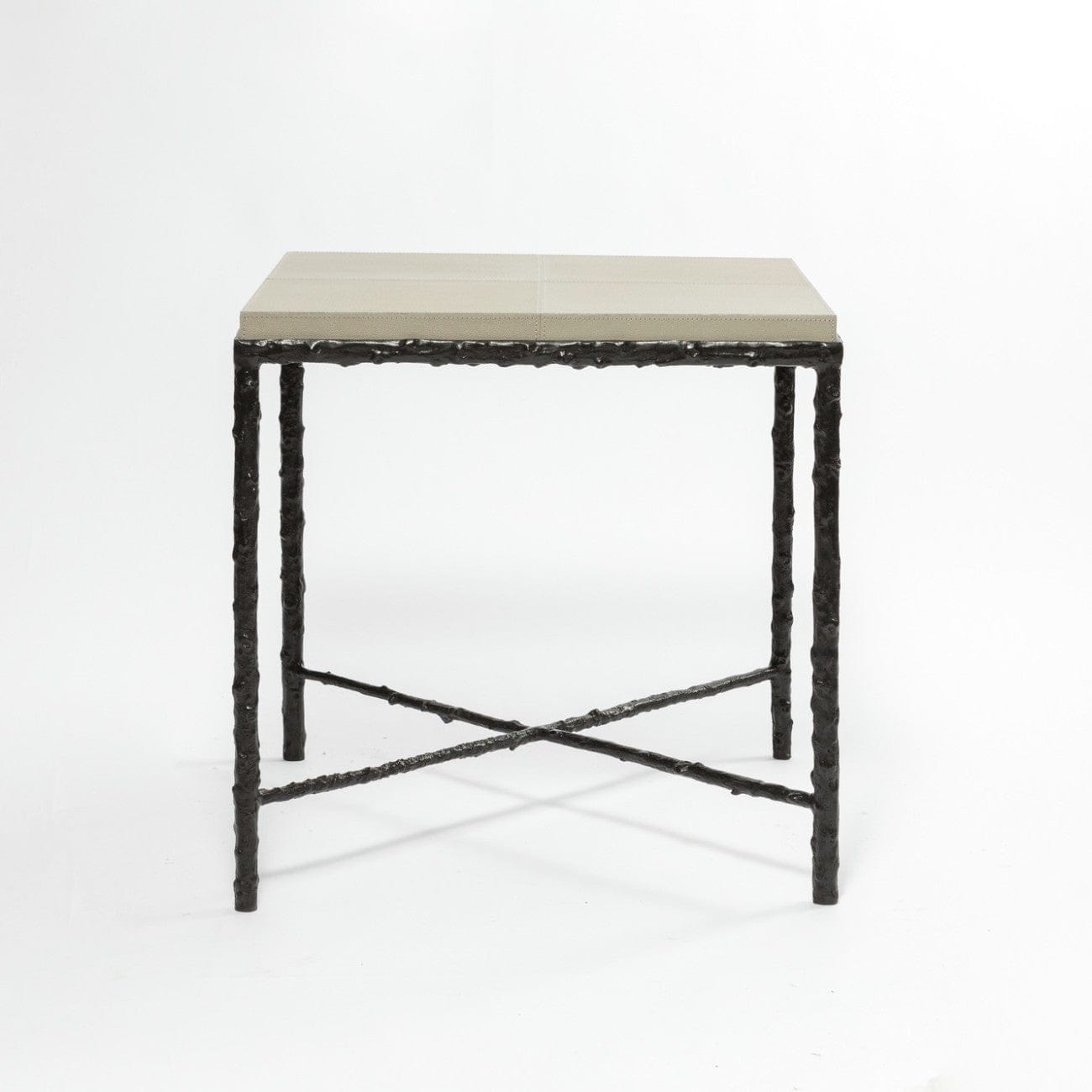 Eccotrading Design London Sleeping Arun Table Bronze French Grey Leather House of Isabella UK