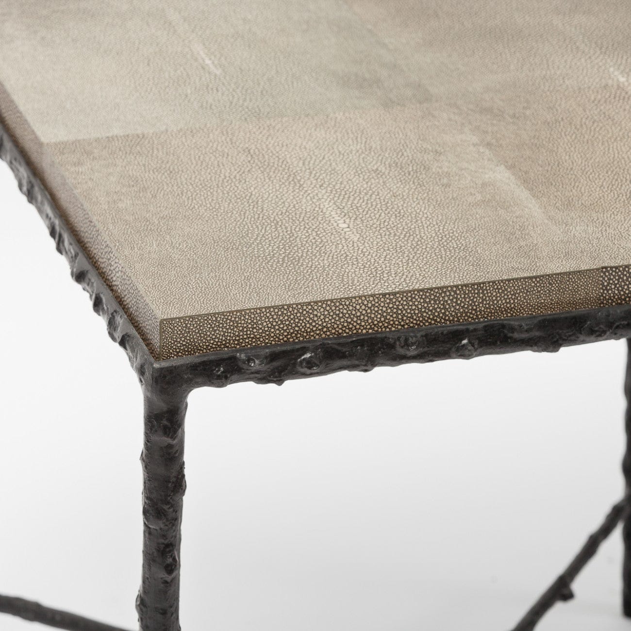 Eccotrading Design London Sleeping Arun Table Bronze Shimmer Shagreen Leather House of Isabella UK