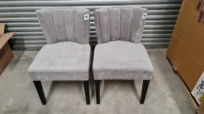 Eichholtz Dining Copy of Dining Chair Windhaven Clarkc Grey ( Fabric creases ) - SET OF 2 | OUTLET House of Isabella UK
