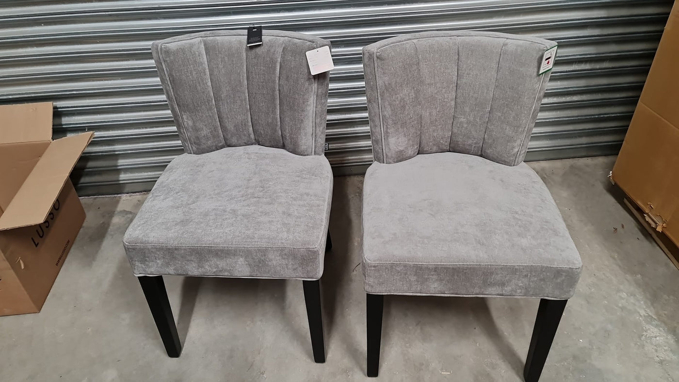 Eichholtz Dining Copy of Dining Chair Windhaven Clarkc Grey ( Leg chip ) - SET OF 2 | OUTLET House of Isabella UK