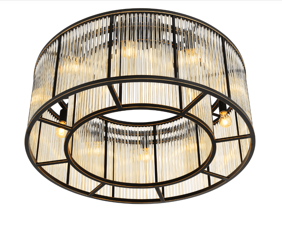 Eichholtz Lighting Ceiling Lamp Bernardi - Bronze Highlight Finish House of Isabella UK