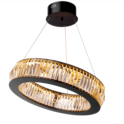 Eichholtz Lighting Vancouver Round LED Crystal Chandelier Small House of Isabella UK